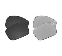 EZReplace Lenses Replacement Compatible with Von Zipper Elmore Sunglasses (Polarized Lenses) - Fits Von Zipper Elmore Frame (Carbon Black+Metal Silver)