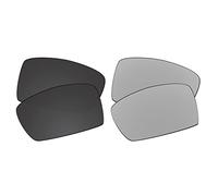 EZReplace Lenses Replacement Compatible with Von Zipper Kickstand Sunglasses (Polarized Lenses) - Fits Von Zipper Kickstand Frame (Carbon Black+Metal Silver)