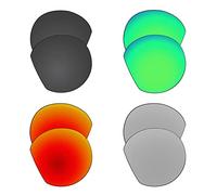 EZReplace Lenses Replacement for Oakley Clifden OO9440 Sunglasses (Polarized Lenses) - Fits Oakley Clifden Frame (Carbon Black+Spring Green+Fire Red+Metal Silver)