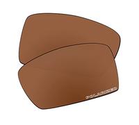 EZReplace Lenses Replacement for Oakley Crankshaft OO9239 Sunglasses (Polarized Lenses) - Fits Oakley Crankshaft Frame (Updated Polycarbonate Maroon Brown)