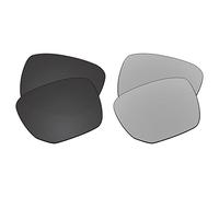 EZReplace Lenses Replacement for Oakley Ejector OO4142 Sunglasses (Polarized Lenses) - Fits Oakley Ejector Frame (Carbon Black+Metal Silver)
