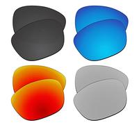 EZReplace Lenses Replacement for Oakley Enduro OO9223 Sunglasses (Polarized Lenses) - Fits Oakley Enduro Frame (Carbon Black+Ice Blue+Fire Red+Metal Silver)