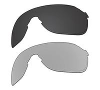 EZReplace Lenses Replacement for Oakley EVZero Stride OO9386 Sunglasses (Polarized Lenses) - Fits Oakley EVZero Stride Frame (Carbon Black+Metal Silver)