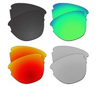 EZReplace Lenses Replacement for Oakley Frogskins Lite OO9374 Sunglasse (Polarized Lenses) - Fits Oakley Frogskins Lite Frame (Carbon Black+Spring Green+Fire Red+Metal Silver)