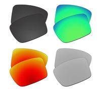 EZReplace Lenses Replacement for Oakley Heliostat OO9231 Sunglasses (Polarized Lenses) - Fits Oakley Heliostat Frame (Carbon Black+Spring Green+Fire Red+Metal Silver)