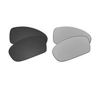 EZReplace Lenses Replacement for Oakley Holbrook Metal OO4123 Sunglasses (Polarized Lenses) - Fits Oakley Holbrook Metal Frame (Carbon Black+Metal Silver)