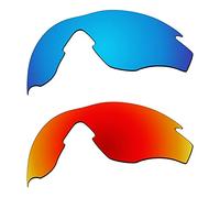 EZReplace Lenses Replacement for Oakley M2 Frame OO9212 Sunglasses (Polarized Lenses) - Fits Oakley M2 Frame Frame (Ice Blue+Fire Red)