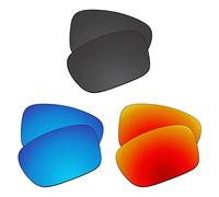 EZReplace Lenses Replacement for Oakley Portal X OO9460 Sunglasses (Polarized Lenses) - Fits Oakley Portal X Frame (Carbon Black+Ice Blue+Fire Red)