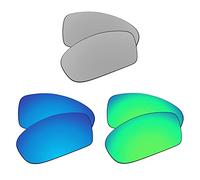 EZReplace Lenses Replacement for Oakley Scalpel OO9095 Sunglasses (Polarized Lenses) - Fits Oakley Scalpel Frame (Metal Silver+Ice Blue+Spring Green)