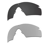 EZReplace Lenses Replacement for Oakley Si Ballistic M Frame 2.0 Sunglasses (Polarized Lenses) - Fits Oakley Si Ballistic M Frame 2.0 Frame (Carbon Black+Metal Silver)
