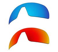 EZReplace Lenses Replacement for Oakley Sutro S OO9462 Sunglasses(Polarized Lenses) - Fits Oakley Sutro S Frame (Ice Blue+Fire Red)