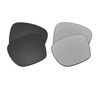 EZReplace Lenses Replacement for Oakley Sylas OO9448 Sunglasses (Polarized Lenses) - Fits Oakley Sylas Frame (Carbon Black+Metal Silver)