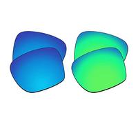 EZReplace Lenses Replacement for Oakley Sylas OO9448 Sunglasses (Polarized Lenses) - Fits Oakley Sylas Frame (Ice Blue+Spring Green)