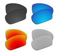 EZReplace Lenses Replacement for Oakley Valve New 2014 OO9236 Sunglasses (Polarized Lenses) - Fits Oakley Valve New 2014 Frame (Carbon Black+Ice Blue+Fire Red+Metal Silver)