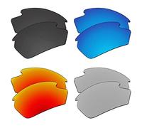 EZReplace Lenses Replacement for Rudy Project Rydon Sunglasses (Polarized Lenses) - Fits Rudy Project Rydon Frame (Carbon Black + Spring Green + Fire Red + Metal Silver)