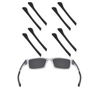 EZReplace Replacement Earsocks for Oakley Airdrop OX8046/Airdrop A OX8065/Airdrop MNP OX8121/Traildrop OX8104 Eyeglasses, 4 Pairs of Black, One Size