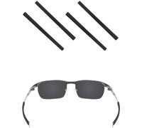 EZReplace Replacement Earsocks for Oakley Pitchman R/Wheel House/Tincup Sunglasses Eyeglasses 2 Pairs (Black)