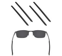 EZReplace Replacement Earsocks for Oakley Socket 5.0 OX3217/Socket 5.5 OX3218 Eyeglasses, 2 Pairs of Black, One Size