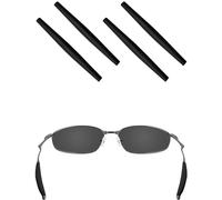 EZReplace Replacement Earsocks for Oakley Whisker/Square Whisker/WireTap/A Wire/C Wire 1.0 Sunglasses 2 Pairs (Black)