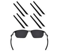 EZReplace Replacement Earsocks for Oakley Wire Tap 2.0 OO4145 OX5152 Sunglasses 4 Pairs (Black)