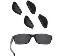 EZReplace Replacement Nose Pads for Oakley Crosslink/Mainlink OO9264/Fives Squared/Turbine OO9263/Drop Point/Triggerman OO9266/Straightlink OO9331 Sunglasses 2 Pairs (Black)