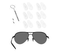 EZReplace Replacement Nose Pads Pieces for Oakley Tincup OX3184/Tincup Carbon OX5094/Backwind OX3164/Base Plate OX3232/Conductor OX3186/Conductor 0.5 OX3187 Eyeglasses-6 Pairs