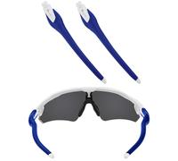 EZReplace Replacement White Temple Arms for Oakley Radar EV Path OO9280/Radar EV Pitch OO9211/Radar EV Path Asian Fit OO9275 Sunglasses (Blue)