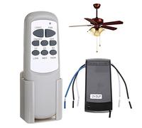 EZSDY Universal Wireless Ceiling Fan Remote Control kit with 3 Speeds and 3 Timing Setting Fan Pendant lamp Remote Controller Transmitter and Receiver for Home Office Hotel