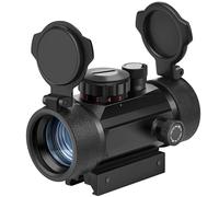 EZshoot Red Green Dot Sight Tactical Scope Reflex Sight with Lens Cap 20mm/11mm Weaver Picatinny Rail Mount