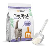 EZSKUUP Non-Stick Ultra Clumping Cat Litter, Dust-Free Unscented Kitty Litter, Made of Pet-Friendly Natural Cassava with Odour Control, Lasts Twice as Long as Clay Litter, 4.1kg X 1 Pack (7.5L)
