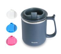 EZSLINGGLIDE Dysphagia Regulating Drinking Cups for Swallowing Difficulty - with 5cc, 10cc, & 15cc Sip Cup Options - Liquids Only - Pack of 1 (Blue)