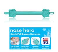 EZTOTZ Nose Hero Baby Nose Cleaner Gadget | 100% Soft Flexible Safety Rubber Tips for Infant's Ears and Nose Relief| Nasal Booger Remover and Snot Puller (Teal)