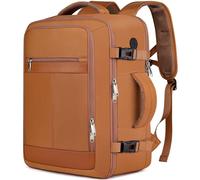 EZUOLA Carry On Backpack, Travel Backpack for Men Women Airline Approved, Underseat Personal Item Travel Bag, Brown, Large-25L, Fashion