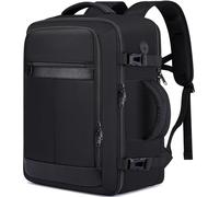 EZUOLA Carry On Backpack, Travel Backpack for Men Women Airline Approved, Underseat Personal Item Travel Bag, Black, Large-25L, Fashion