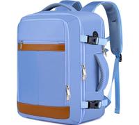 EZUOLA Carry On Backpack, Travel Backpack for Men Women Airline Approved, Underseat Personal Item Travel Bag, Sky-blue, Large-25L, Fashion