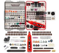 EZUVITA 4V Cordless Mini Rotary Tool Kit with 446PCS Accessories, 5-Speed Memory Function, 2000mAh Battery, Type-C Fast Charging & LED Light, for Sanding, Engraving, Grinding, Portable Storage Case
