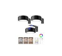 EZVALO Picture Lights for Wall, 2000mAh Rechargeable Battery Magnetic Poster Lights with 3 Color Temps & 12 RGB, Remote Dimmable Timer Painting Light, Wall Decor Light for Art Display, Frame (3 Pack)