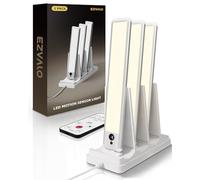 EZVALO Under Cabinet Kitchen Lights with Charging Station, Rechargeable Motion Sensor Lights Indoor, Dimmable Closet Lights Wireless, 3500K, Motion Activated Under Counter Lights for Kitchen (3 Pcs