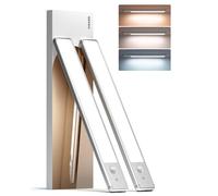 EZVALO Under Cabinet Lighting Wireless, 98 LED Motion Sensor Light Indoor, 3 Color Temps,1900mAh Rechargeable Closet Lights(Silver, 2 Pack)