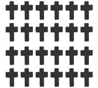 EZVFIRPDFZ 200Pcs 0..55Inch Wood Cross Charm Pendants Mini Natural Wooden Small Cross Charms Bulk for Party Favors Easter Rosary Necklace Jewelry Making Charms Hanging Ornament Craft Accessories