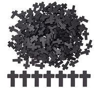 EZVFIRPDFZ 200Pcs 0..55Inch Wood Cross Charm Pendants Mini Natural Wooden Small Cross Charms Bulk for Party Favors Easter Rosary Necklace Jewelry Making Charms Hanging Ornament Craft Accessories