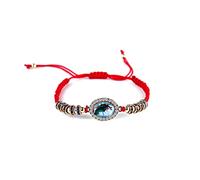EZVFIRPDFZ COLORFUL BLING 4pcs Red Knot Virgin Mary/Saint Benedict/Saint Jude String Bracelet Set Adjustable Cord Link Rosary Prayer Protection Medal for Women Lucky Catholic Religious Jewelry