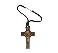 EZVFIRPDFZ Intercession Car Rearview Mirror Rosary(St Benedict)
