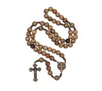 EZVFIRPDFZ Intercession Our Father Sacred Handmade Solid Wood Rosary