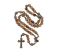 EZVFIRPDFZ Intercession Our Father Sacred Handmade Solid Wood Rosary