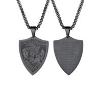 EZVFIRPDFZ Men Women Saint Michael/Christopher Necklace,Gold Plated/Black/Silver(with Gift Packing)
