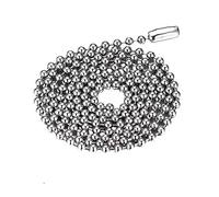 EZVFIRPDFZ Men's Women's Stainless Steel Simple Small Bead/Round Box/NK/Coffee Bean/Flower Pot Chain Necklace