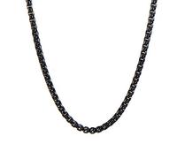 EZVFIRPDFZ Men's Women's Stainless Steel Simple Small Bead/Round Box/NK/Coffee Bean/Flower Pot Chain Necklace