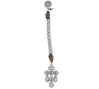 EZVFIRPDFZ One Decade Rosary Strand|Pardon Cross and Saint Benedict Medal Charm|Hang on a Purse or Backpack|Made in Italy