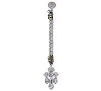 EZVFIRPDFZ One Decade Rosary Strand|Pardon Cross and Saint Benedict Medal Charm|Hang on a Purse or Backpack|Made in Italy
